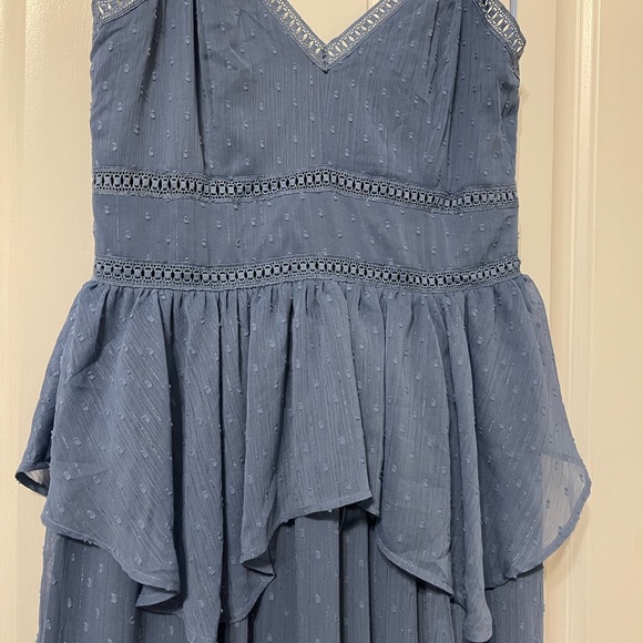 VICI Swiss Dot Peplum Maxi Dress NWT - Picture 6 of 8